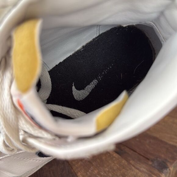 Nike Zoom Blazer Mid ISO SB Orange Label White/Navy Leather w/ Exposed Tongue - Picture 8 of 9